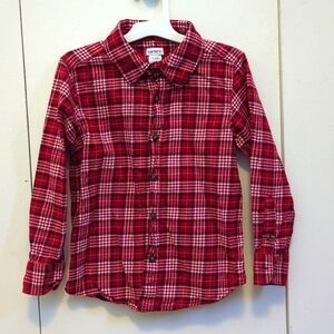 Boys Plaid Button Down